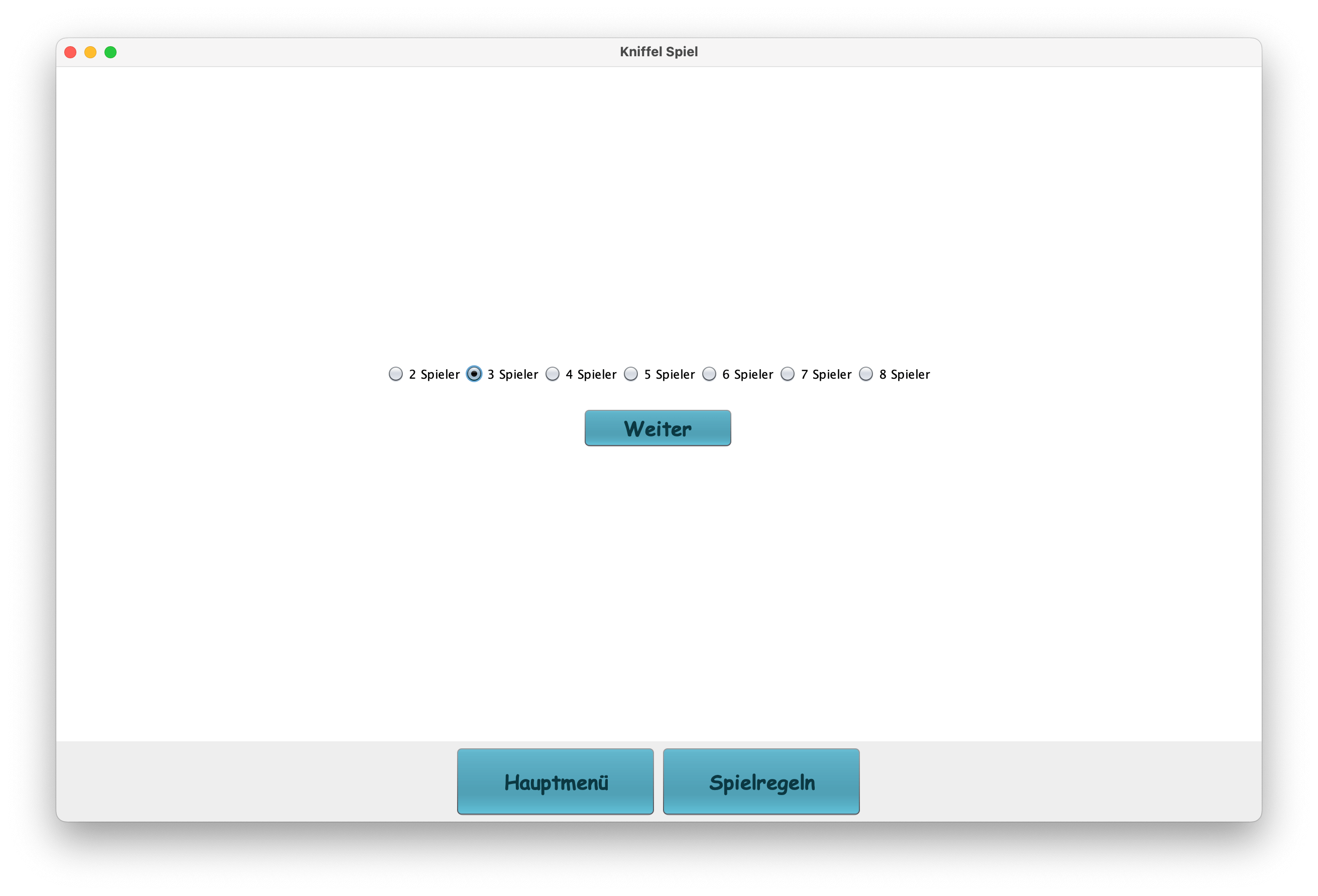 Kniffel Projekt Screenshot 2